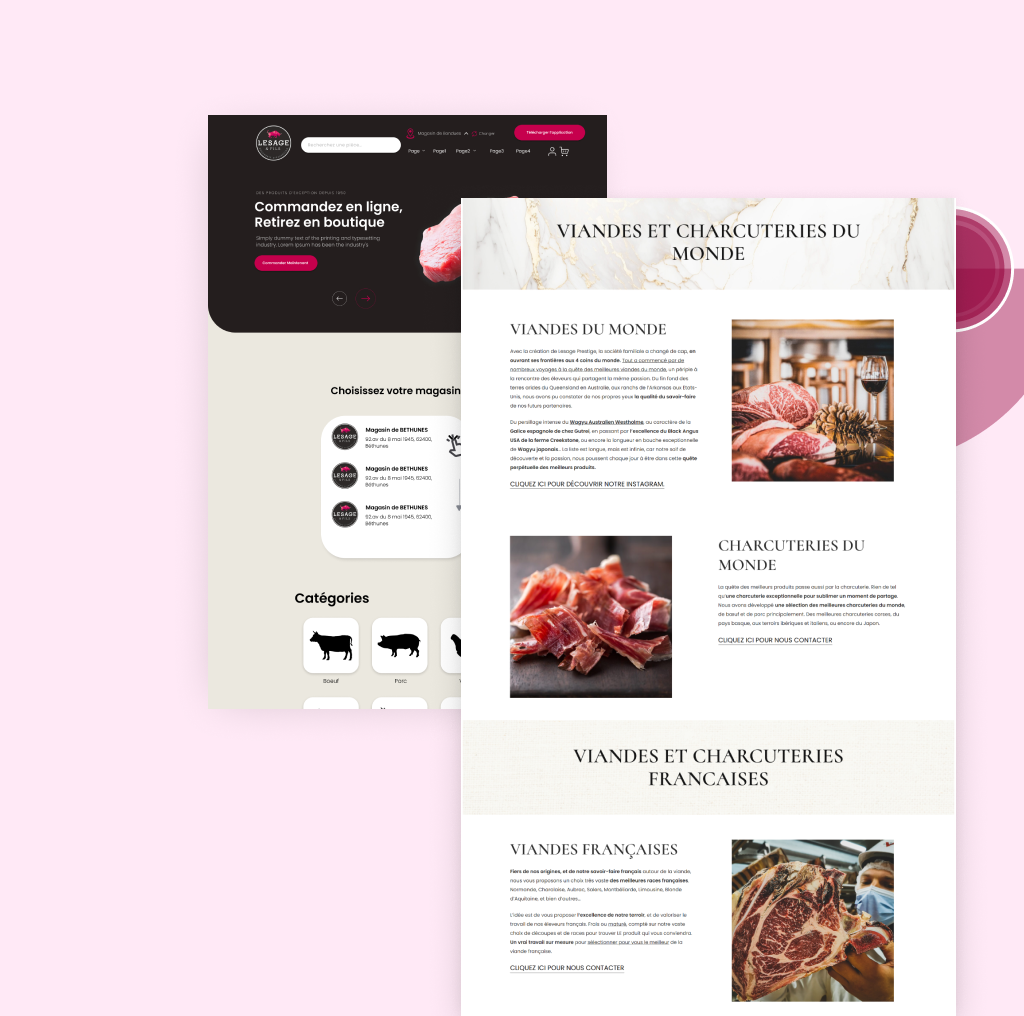 Page commande B2B — Interface de commande professionnelle
